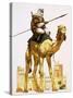 Arab on Camel-Angus Mcbride-Stretched Canvas