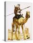 Arab on Camel-Angus Mcbride-Stretched Canvas