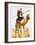 Arab on Camel-Angus Mcbride-Framed Giclee Print