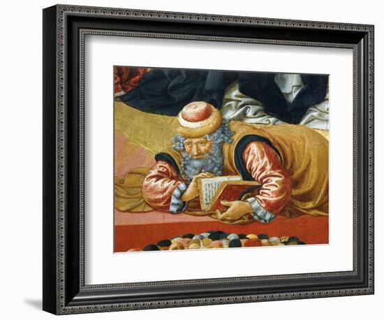 Arab Philosopher Averroes, Detail from Triumph of St Thomas Aquinas, 1470-1475-Benozzo Gozzoli-Framed Giclee Print