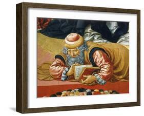 Arab Philosopher Averroes, Detail from Triumph of St Thomas Aquinas, 1470-1475-Benozzo Gozzoli-Framed Giclee Print