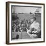 Arab Refugees Crowding a British Ship Carrying Them to Acre-null-Framed Photographic Print
