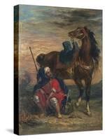 Arab Rider-Eugene Delacroix-Stretched Canvas