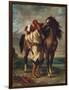 Arab Saddling His Horse-Eugene Delacroix-Framed Art Print