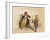 Arab Sheikh Smoking-E Prisse-Framed Premium Giclee Print