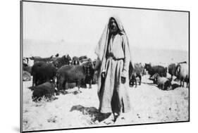Arab Shepherd, Kazimain Area, Iraq, 1917-1919-null-Mounted Giclee Print