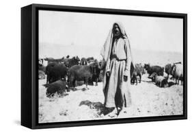 Arab Shepherd, Kazimain Area, Iraq, 1917-1919-null-Framed Stretched Canvas