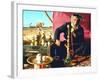 Arab Shepherd Smoking His Hookah as He Relaxes in a Roadside Tea Tent-Carlo Bavagnoli-Framed Photographic Print