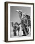 Arab Soldiers Standing Guard with Their Camels-John Phillips-Framed Photographic Print