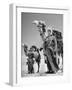 Arab Soldiers Standing Guard with Their Camels-John Phillips-Framed Photographic Print