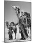 Arab Soldiers Standing Guard with Their Camels-John Phillips-Mounted Photographic Print