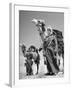 Arab Soldiers Standing Guard with Their Camels-John Phillips-Framed Photographic Print