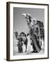 Arab Soldiers Standing Guard with Their Camels-John Phillips-Framed Photographic Print