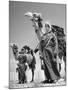 Arab Soldiers Standing Guard with Their Camels-John Phillips-Mounted Photographic Print