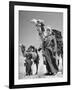 Arab Soldiers Standing Guard with Their Camels-John Phillips-Framed Photographic Print