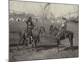 Arab Spearmen of the Wild East Show-null-Mounted Photographic Print