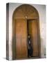 Arab Style Lamu Door, Old Town, Mombasa, Kenya, East Africa, Africa-Storm Stanley-Stretched Canvas