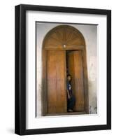 Arab Style Lamu Door, Old Town, Mombasa, Kenya, East Africa, Africa-Storm Stanley-Framed Photographic Print