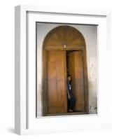 Arab Style Lamu Door, Old Town, Mombasa, Kenya, East Africa, Africa-Storm Stanley-Framed Photographic Print