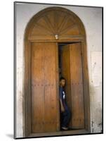 Arab Style Lamu Door, Old Town, Mombasa, Kenya, East Africa, Africa-Storm Stanley-Mounted Photographic Print