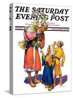"Arab Vendor and Children," Saturday Evening Post Cover, September 21, 1929-Henry Soulen-Stretched Canvas