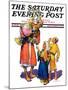 "Arab Vendor and Children," Saturday Evening Post Cover, September 21, 1929-Henry Soulen-Mounted Giclee Print