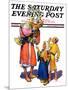 "Arab Vendor and Children," Saturday Evening Post Cover, September 21, 1929-Henry Soulen-Mounted Giclee Print