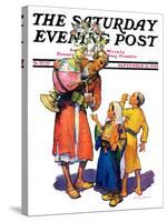 "Arab Vendor and Children," Saturday Evening Post Cover, September 21, 1929-Henry Soulen-Stretched Canvas