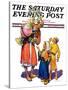 "Arab Vendor and Children," Saturday Evening Post Cover, September 21, 1929-Henry Soulen-Stretched Canvas