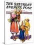 "Arab Vendor and Children," Saturday Evening Post Cover, September 21, 1929-Henry Soulen-Stretched Canvas