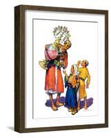 "Arab Vendor and Children,"September 21, 1929-Henry Soulen-Framed Giclee Print