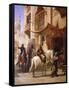 Arab Warriors in a Street-Paul Dominique Philippoteaux-Framed Stretched Canvas