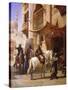 Arab Warriors in a Street-Paul Dominique Philippoteaux-Stretched Canvas