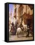 Arab Warriors in a Street-Paul Dominique Philippoteaux-Framed Stretched Canvas