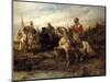 Arab Warriors on Horseback-Adolf Schreyer-Mounted Giclee Print