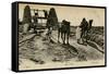 Arab Well with Men and Camels-null-Framed Stretched Canvas