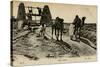 Arab Well with Men and Camels-null-Stretched Canvas