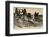 Arab Well with Men and Camels-null-Framed Photographic Print