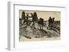 Arab Well with Men and Camels-null-Framed Photographic Print