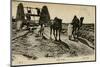 Arab Well with Men and Camels-null-Mounted Photographic Print