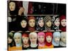 Arab Woman Buys an Islamic Head Dress in Preparation for the Muslim Holy Fasting Month of Ramadan-null-Stretched Canvas