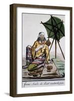 Arab Woman from Desert Selling Bread, Engraving from Encyclopedie Des Voyages-Jacques Grasset de Saint-Sauveur-Framed Giclee Print
