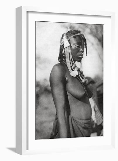 Arab Woman of the Southern Sudan, Abu Matarik to Halfa, Sudan, 1925-Thomas A Glover-Framed Giclee Print