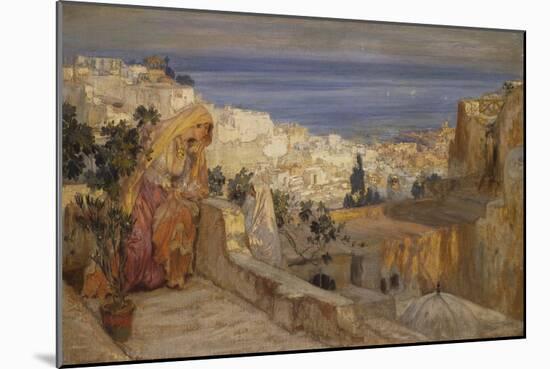 Arab Woman on a Rooftop, Algiers Beyond-Frederick Arthur Bridgman-Mounted Giclee Print