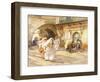 Arab Women in a Street-Frederick Arthur Bridgman-Framed Giclee Print