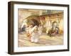 Arab Women in a Street-Frederick Arthur Bridgman-Framed Giclee Print