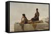 Arab Women on a Rooftop-Nathaniel Sichel-Framed Stretched Canvas