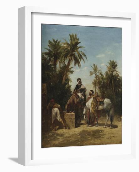 Arabes ?heval ?'abreuvoir-Georges Washington-Framed Giclee Print