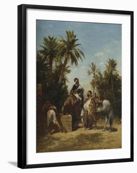 Arabes ?heval ?'abreuvoir-Georges Washington-Framed Giclee Print