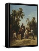 Arabes ?heval ?'abreuvoir-Georges Washington-Framed Stretched Canvas